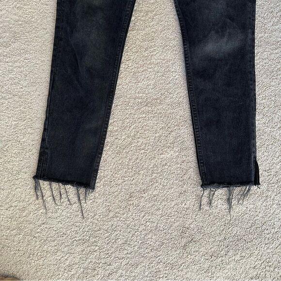 GRLFRND Karolina 100% cotton black jeans frayed hem - Picture 6 of 13